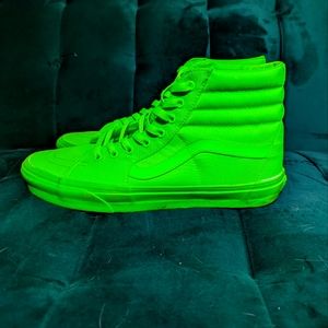 Vans sk8-hi 11.5 neon green